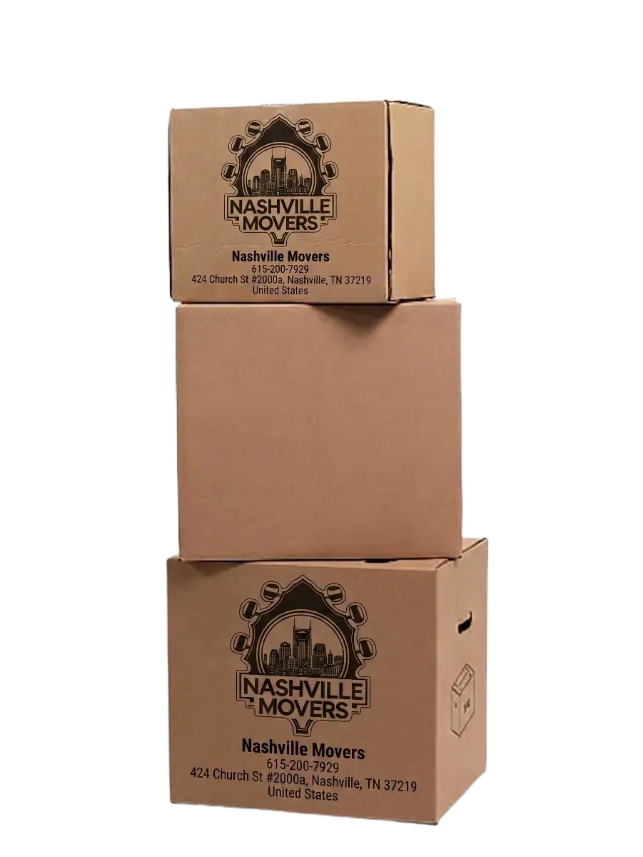 image of packing boxes of Nashville movers