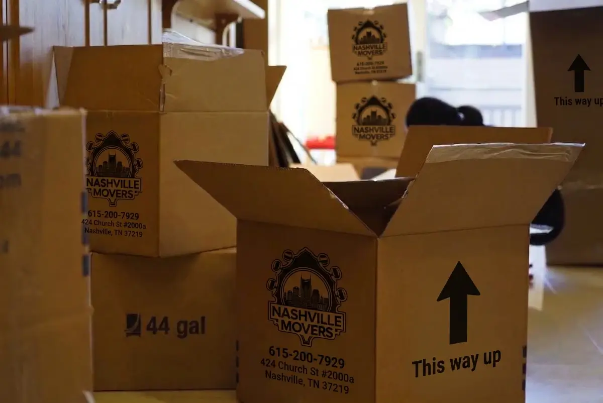 image of packing boxes of Nashville Movers